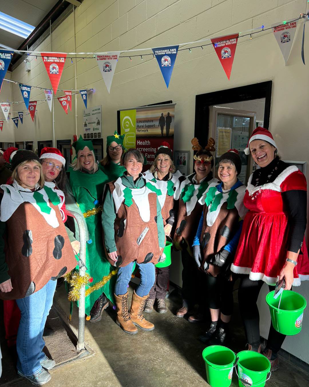 The LRSN team at a christmas party